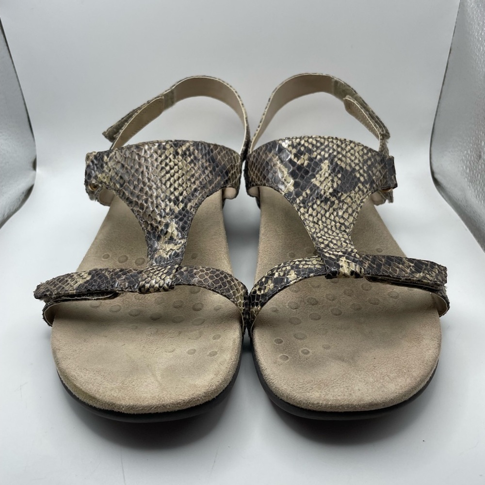 Vionic Giorgina Python Print Sandals Size 10 - image 4